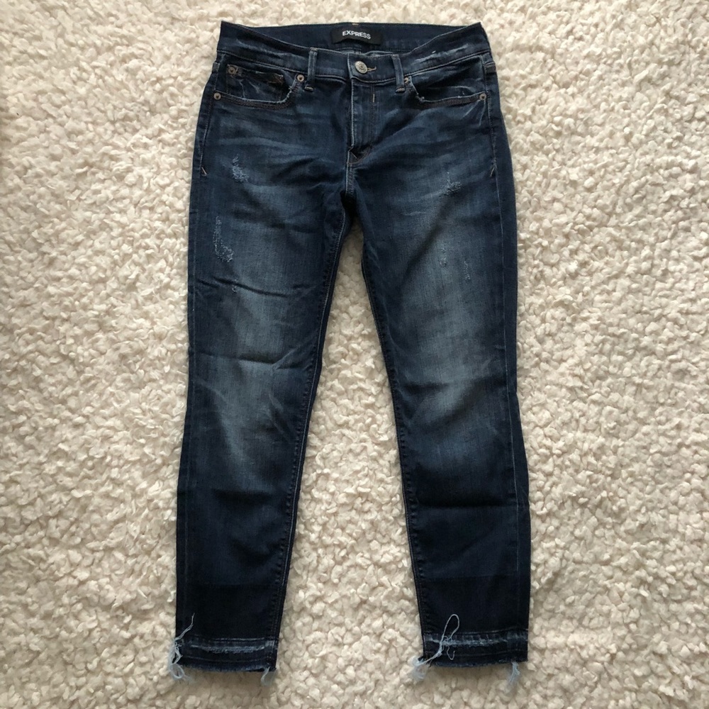 Cropped ankle jeans